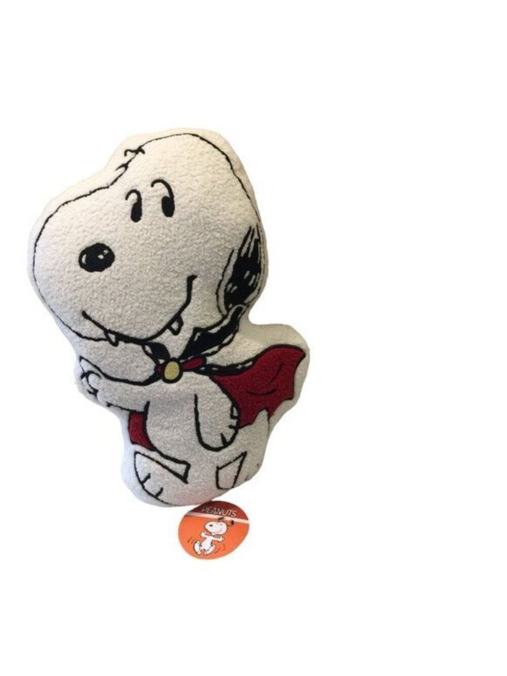 Peanuts Halloween Snoopy Vampire Sherpa 17" Plush Character Pillow